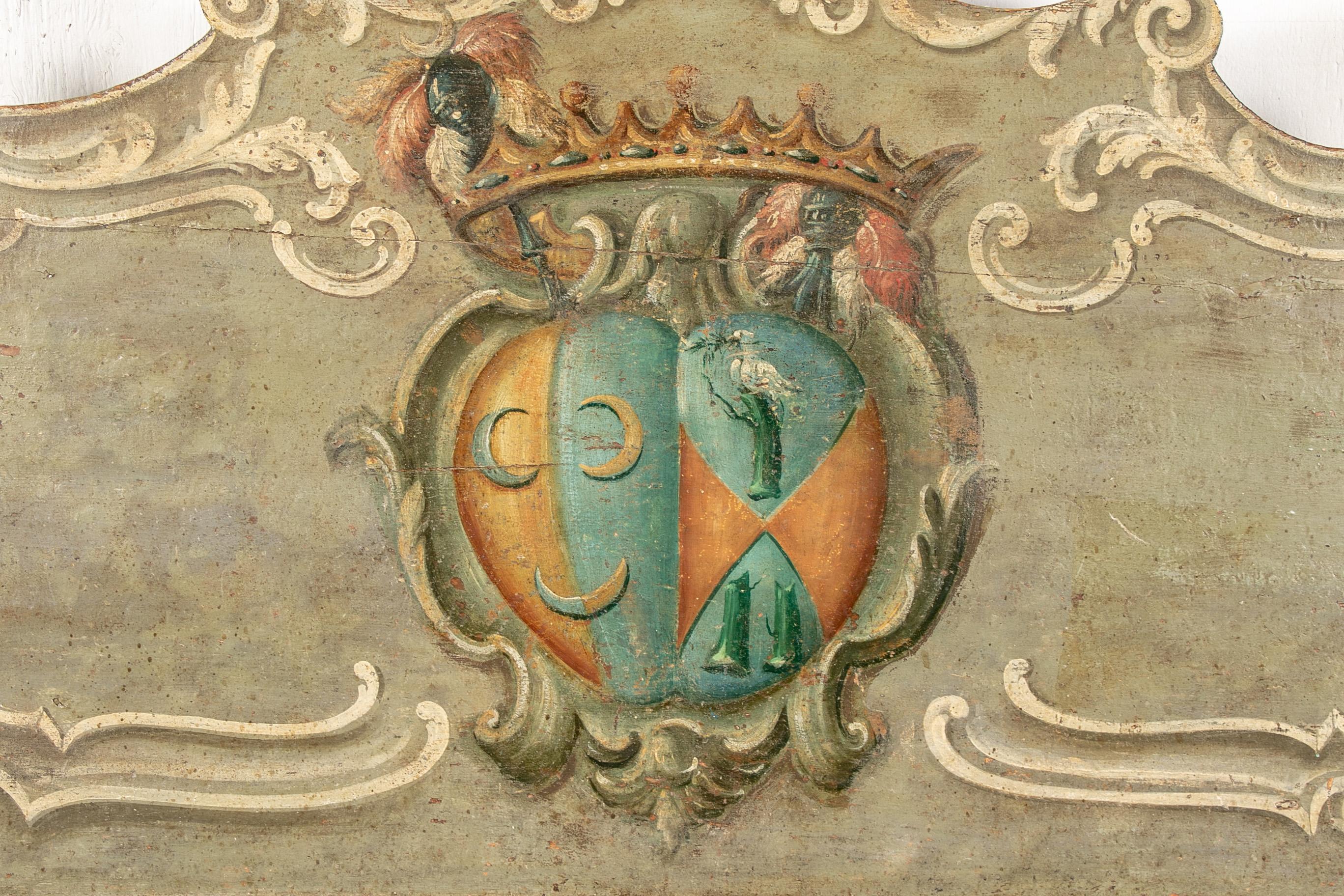 Antike venezianische Barockbank, geschnitzt und bemalt im Angebot 5