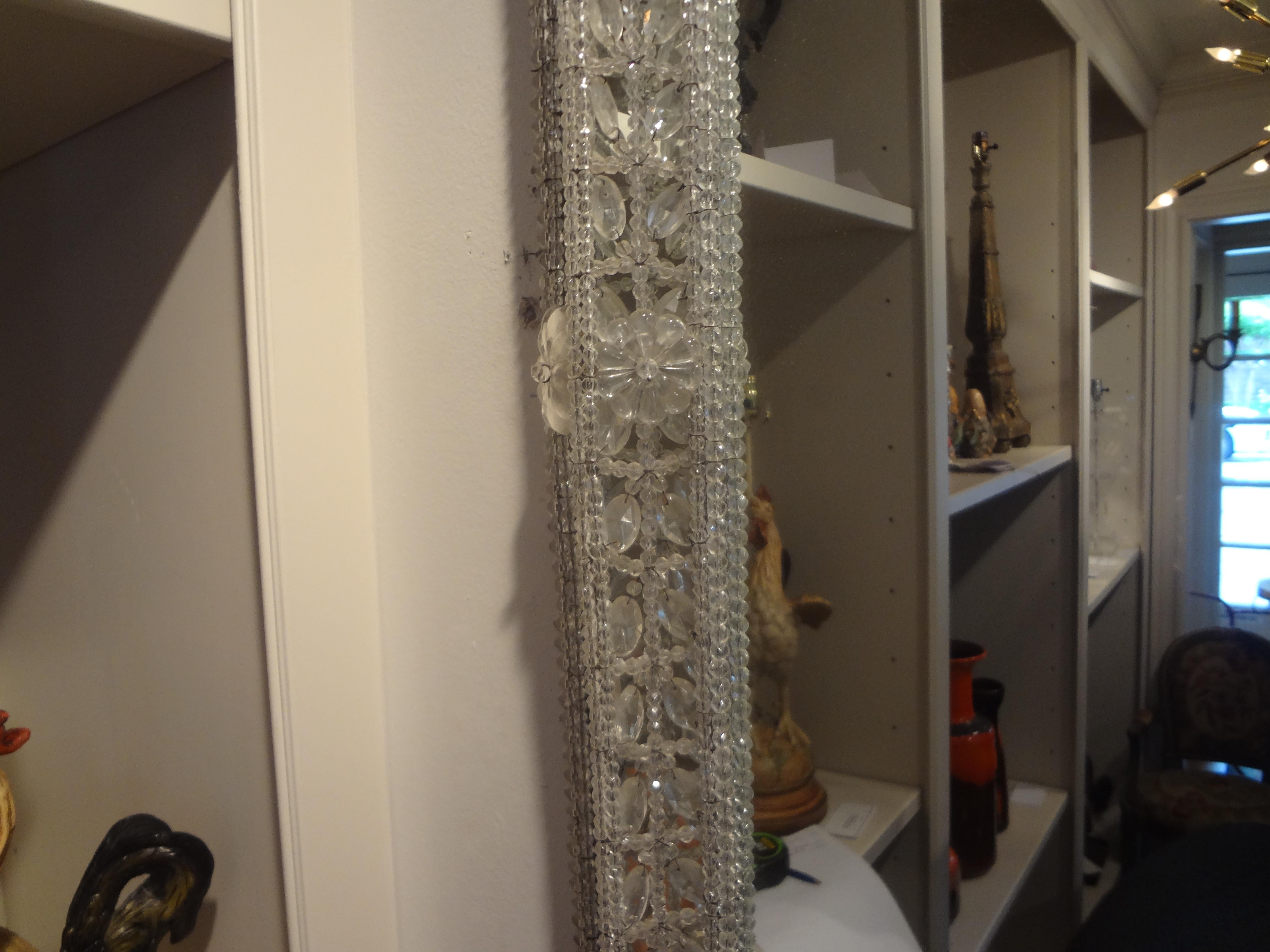 Antique Venetian Beaded Crystal Mirror 1