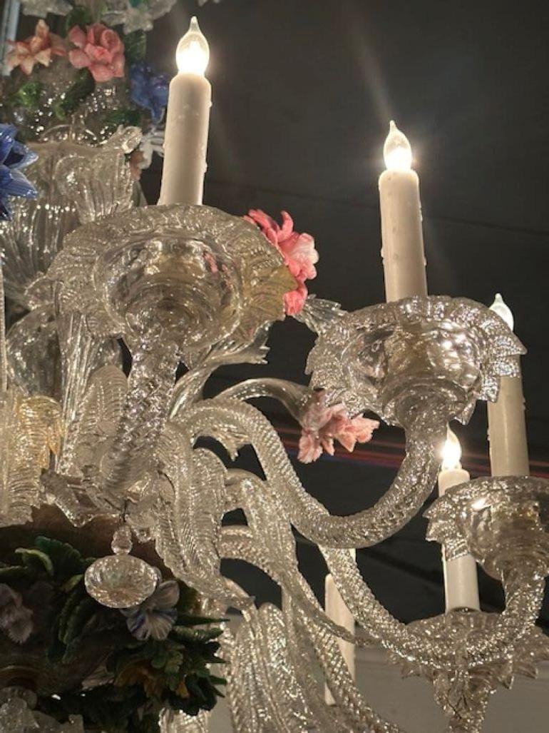 Antique Venetian Chandelier In Good Condition For Sale In Dallas, TX