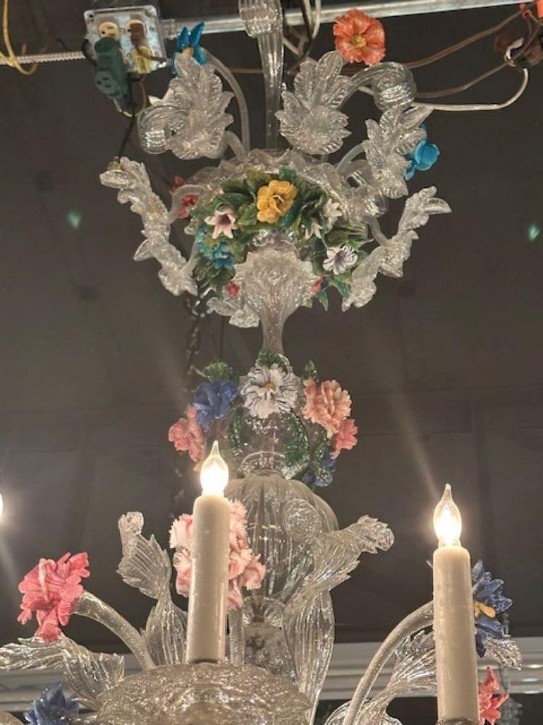 20th Century Antique Venetian Chandelier For Sale
