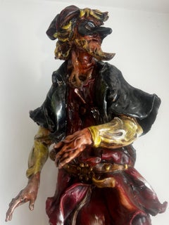 Antique Venetian Porcelain Commedia Dell 'Arte Sculpture "Pantalone" 'Pantaloon'