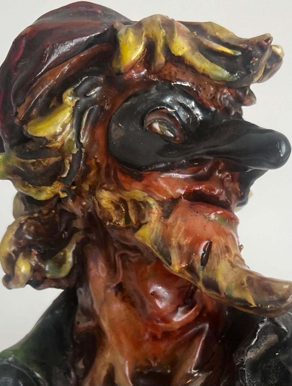 Antike venezianische Porzellan-Kommedia Dell 'Arte-Skulptur 'Pantalone' (Sonstiges) im Angebot