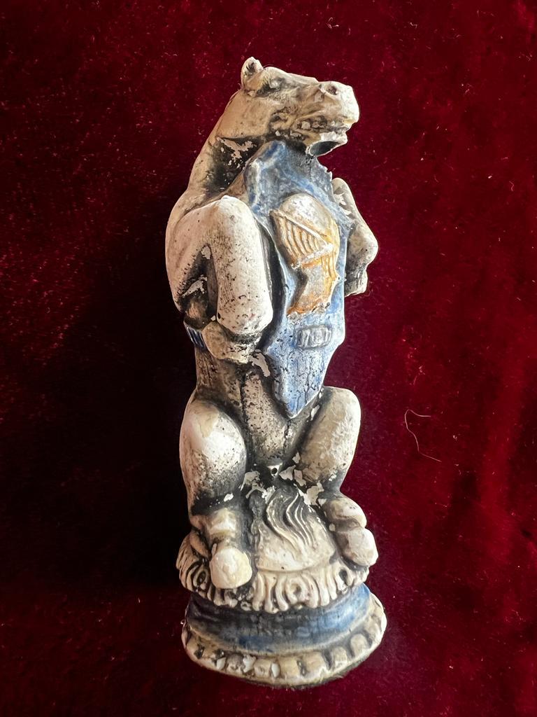 Antique Venetian Early 20th Century Ceramic Reynard the Fox Chess Set For Sale 5