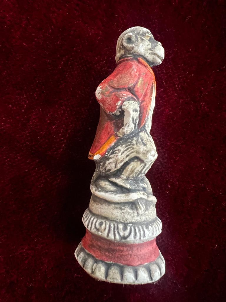 Antique Venetian Early 20th Century Ceramic Reynard the Fox Chess Set For Sale 2