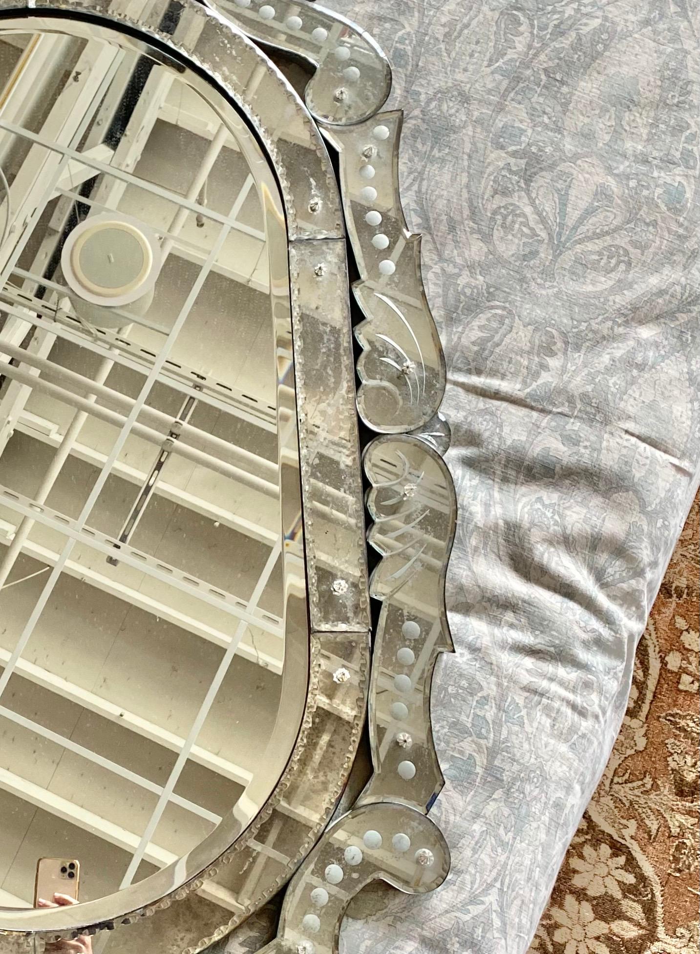 Sconosciuto Antique Mirror in vetro veneziano