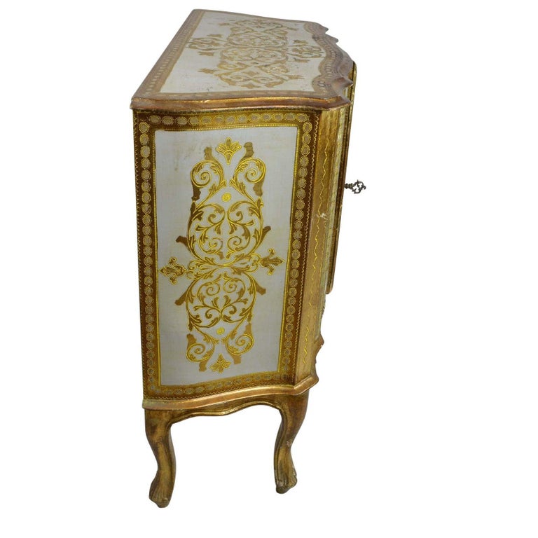Antique Gold Dry Bar For Sale at 1stDibs