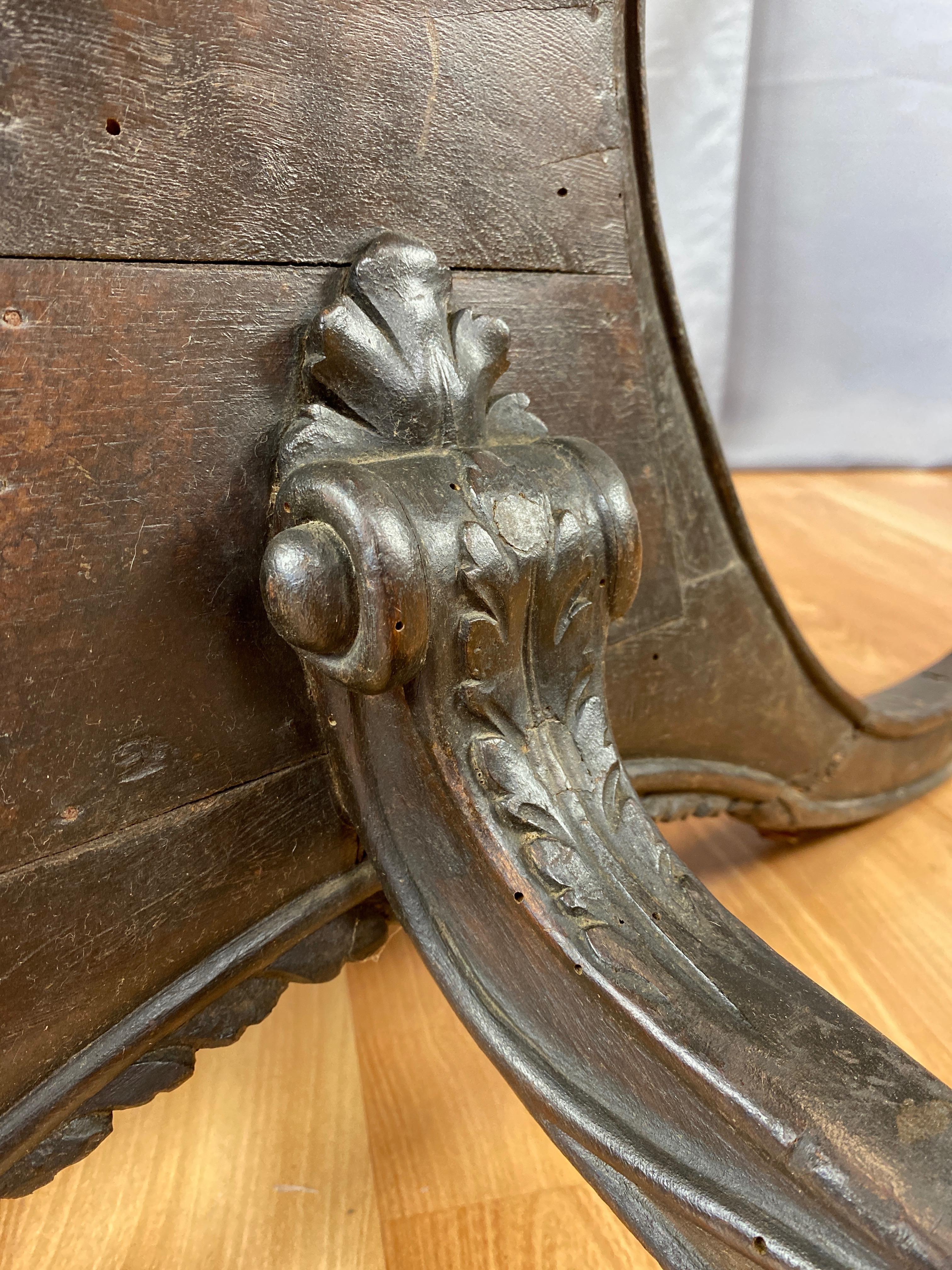Antique Venetian Gondola Chair, 18th C. 3