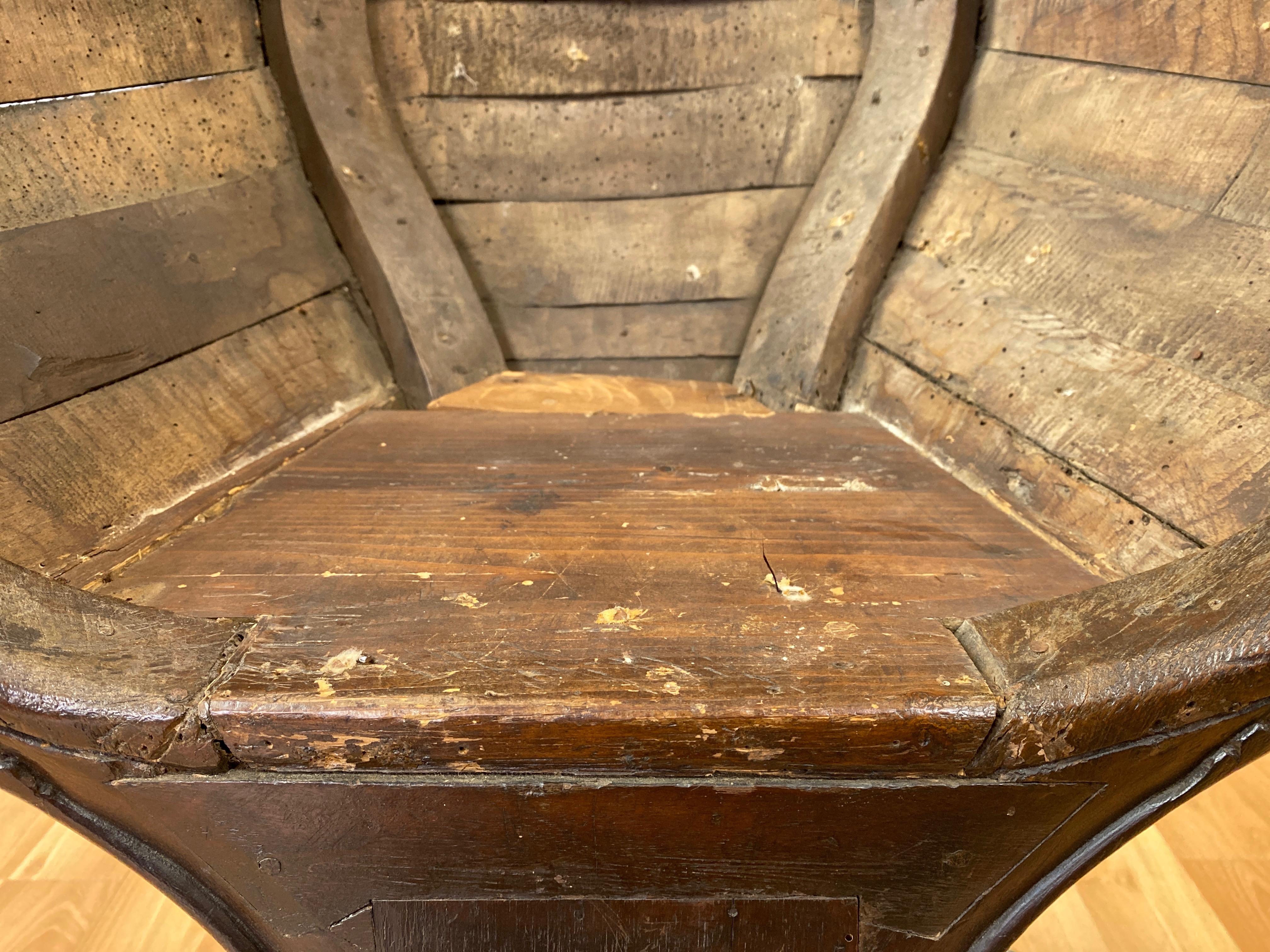 Antique Venetian Gondola Chair, 18th C. 9