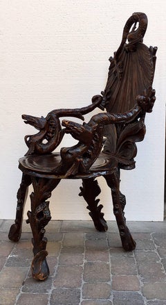 Antique Venetian Grotto Armchair