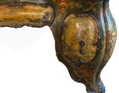 Antique Venetian Hand Painted Bombay Vanity Dressing Table Desk