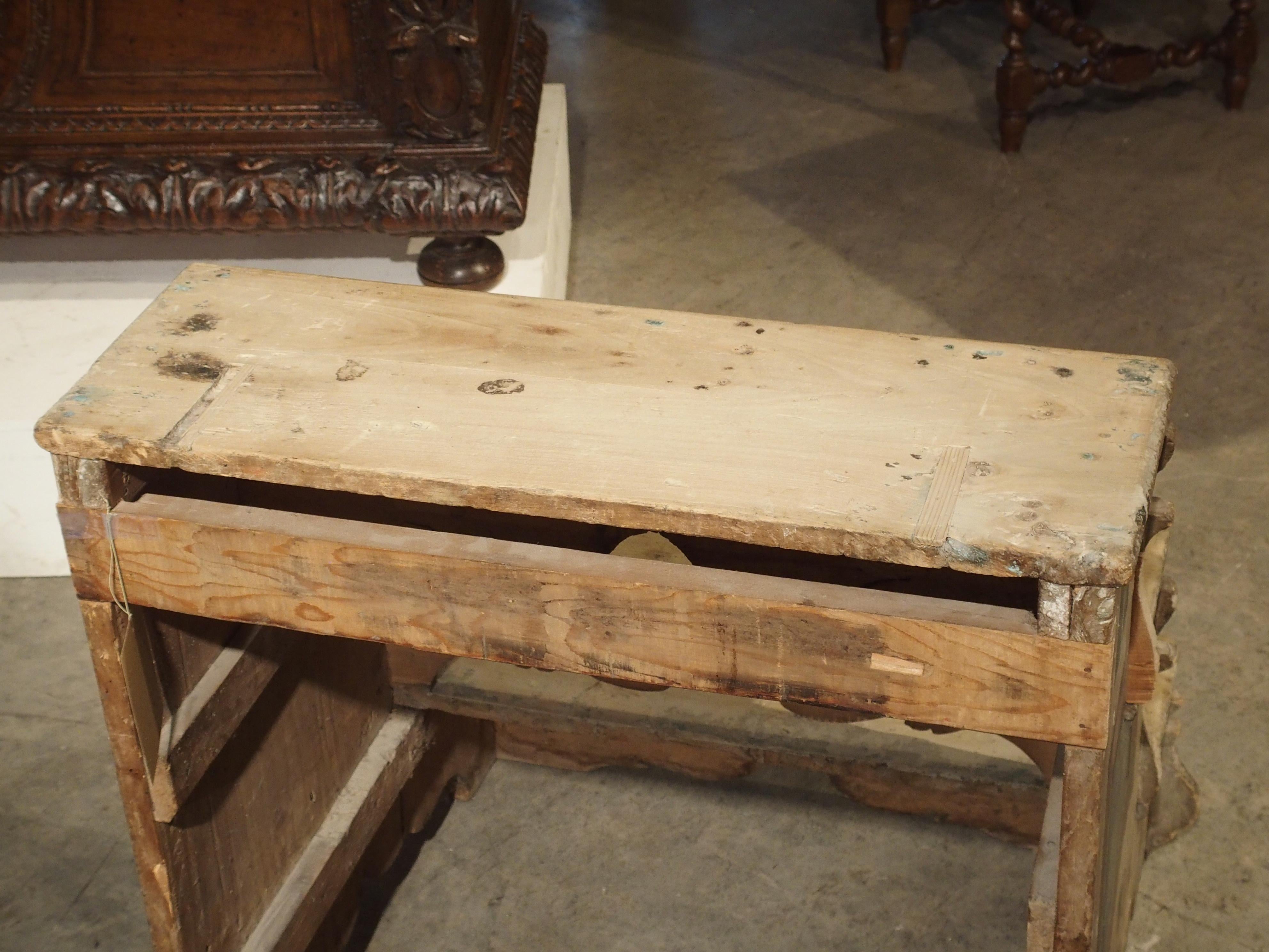 Antique Venetian Library Stairs, Poplar Wood, circa 1750 6