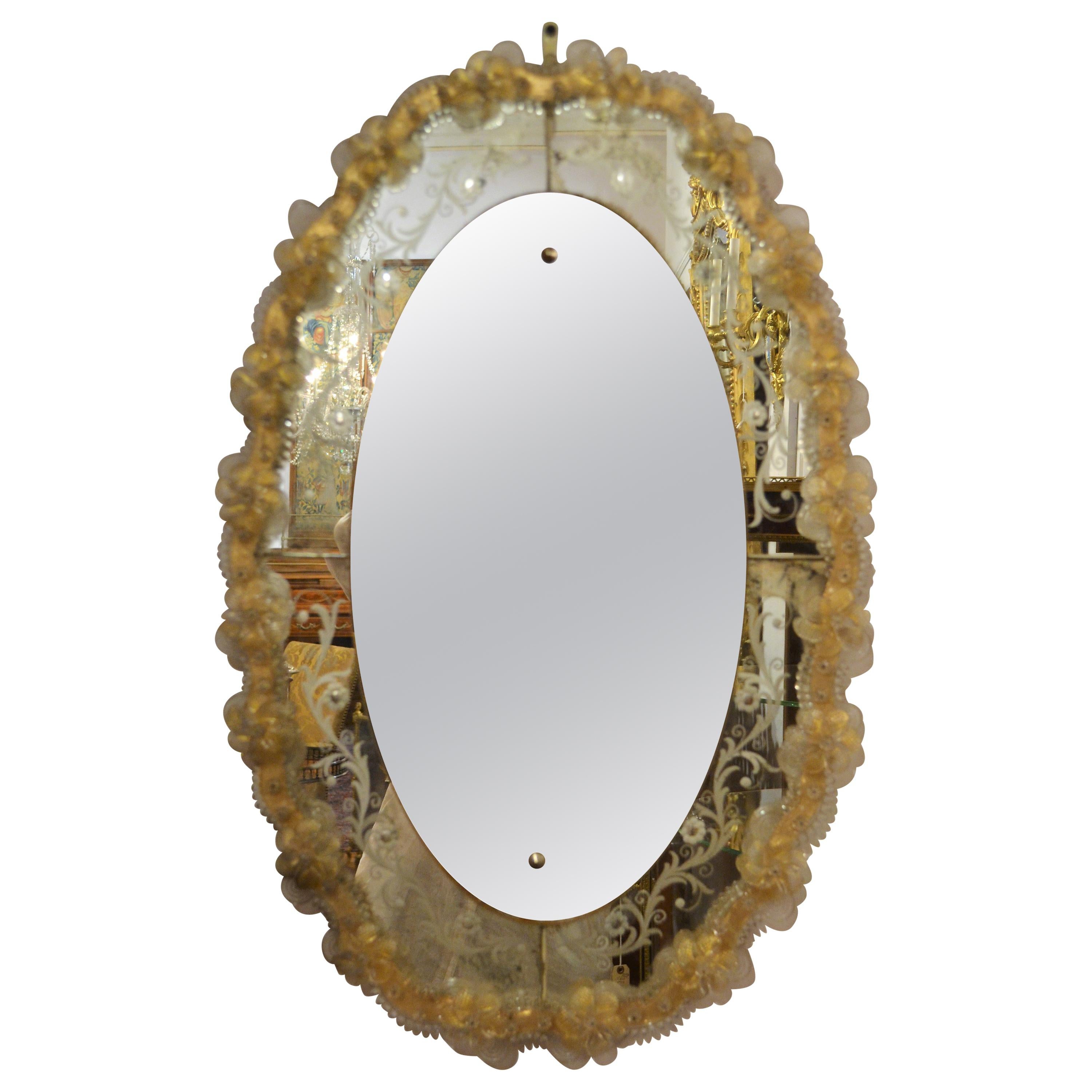 Antiker venezianischer Spiegel:: um 1900-1910