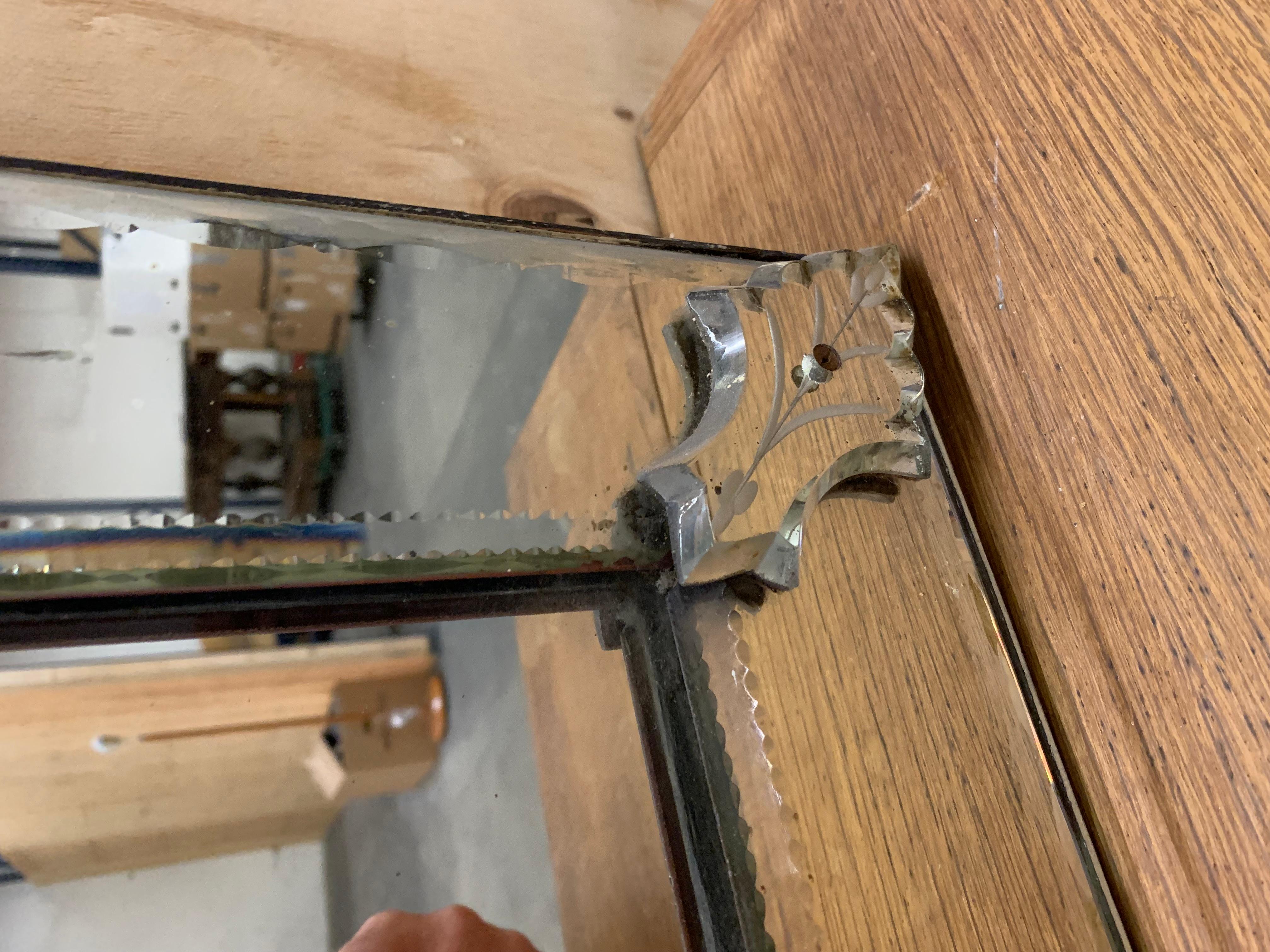 Antique Venetian Mirror For Sale 7