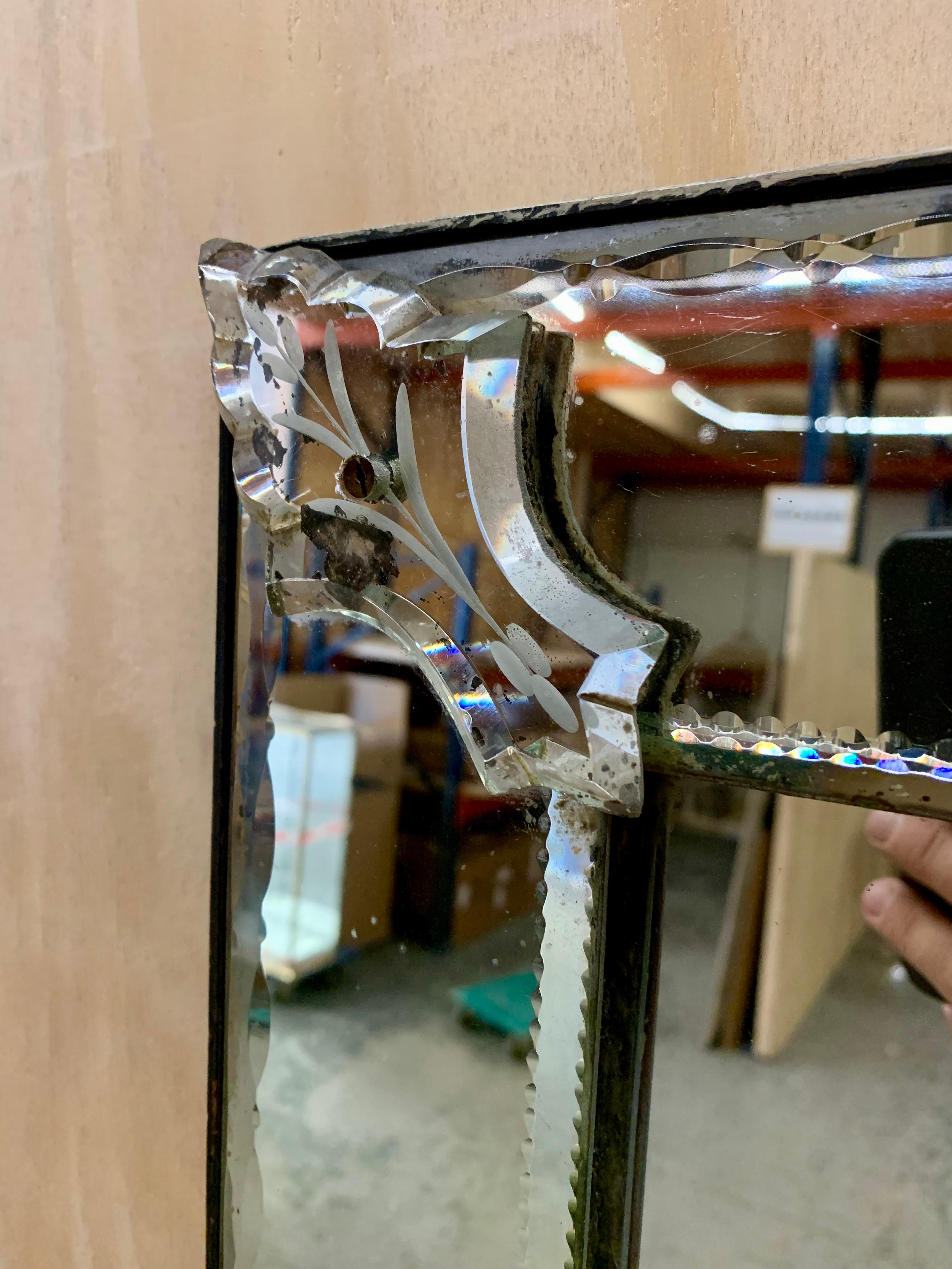 Antique Venetian Mirror For Sale 4