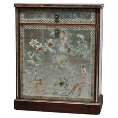 Vintage Venetian Mirrored Chinoiserie Decorated Portfolio Stand, 20th C