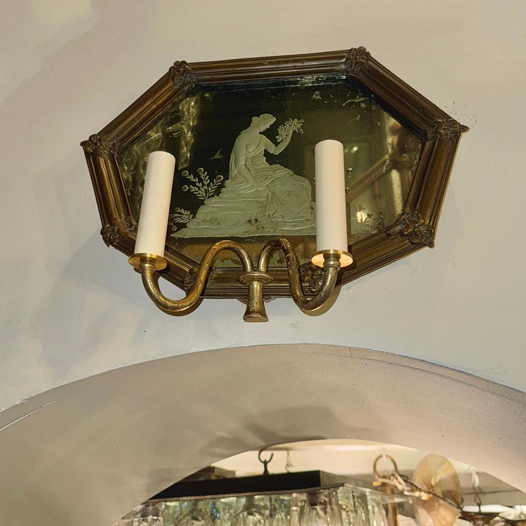 Sconce veneziane antiche a specchio. in vendita 2
