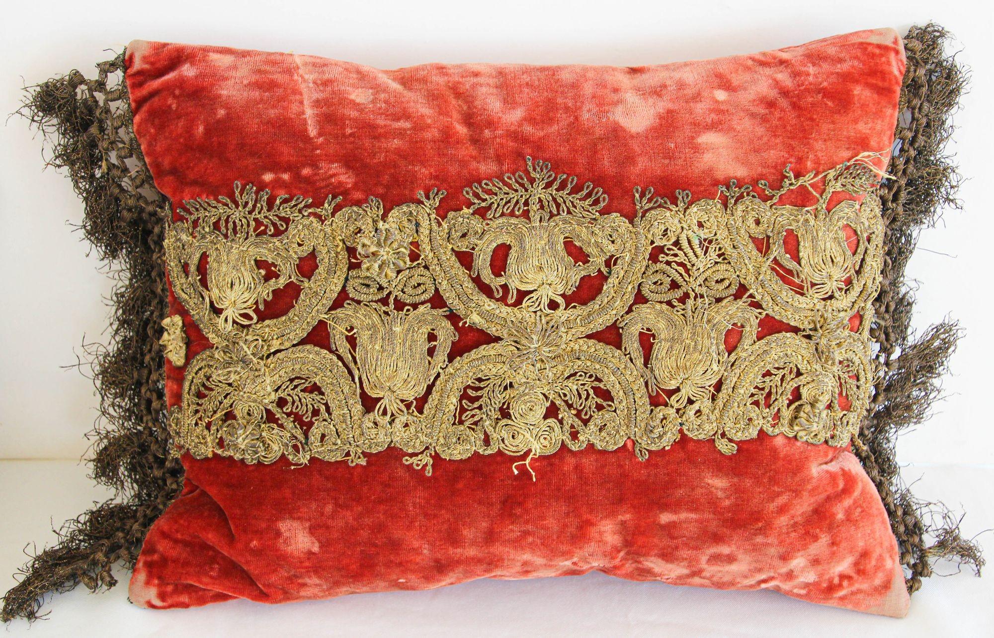 vintage velvet pillows