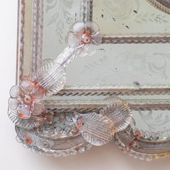 Antique Venetian Murano Glass Mirror