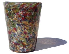 Antiguo Murano Veneciano Salviati Dott Antonio Italiano Mini Jarrón Portavasos