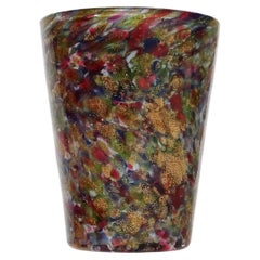 Antiguo Murano Veneciano Salviati Dott Antonio Italiano Mini Jarrón Portavasos