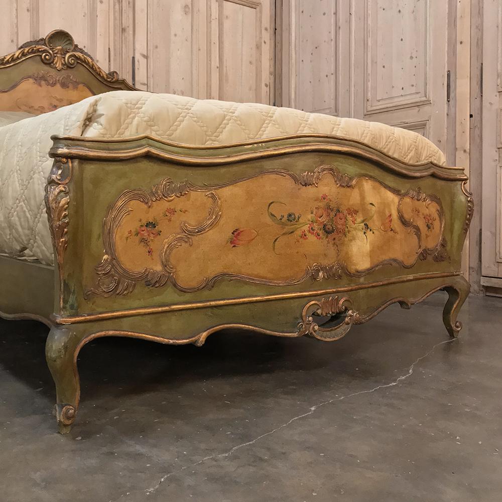 Antique Venetian Painted Baroque Five-Piece Italian Bedroom Suite 2