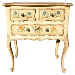 Antique Venetian Painted Commode Louis XV Style
