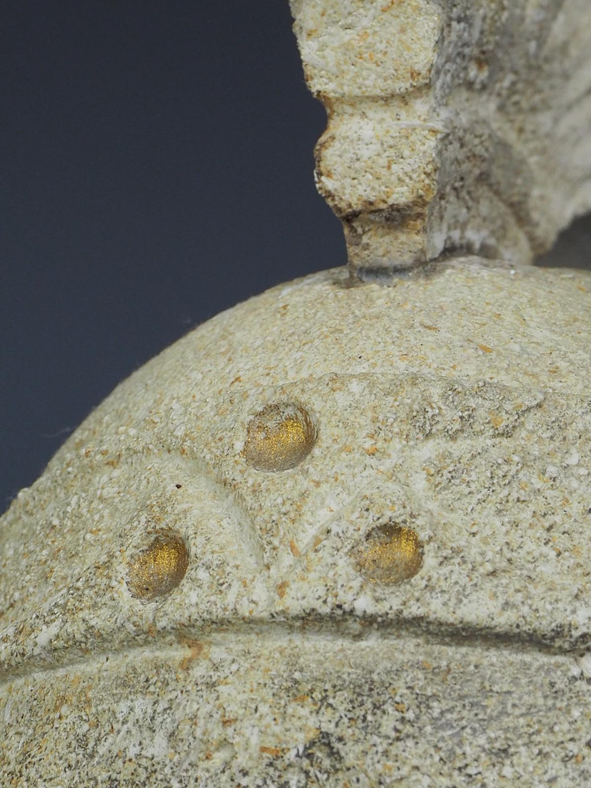 Antique Venetian Stone Head of a Roman Gladiator For Sale 7