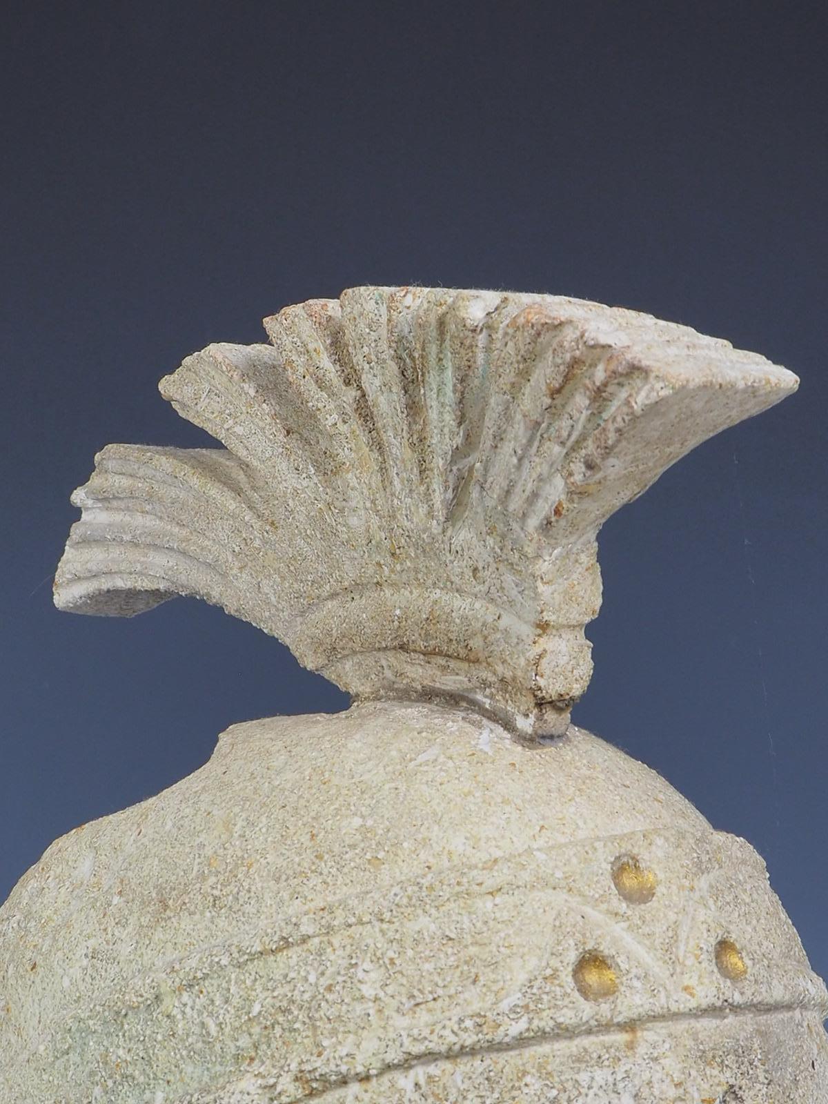Tête de gladiateur romain antique en pierre vénitienne en vente 9