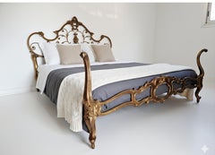 Antique Bed Venetian Style Brass EU King Size