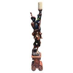 Antique Venetian Style Figural Floor Lamp
