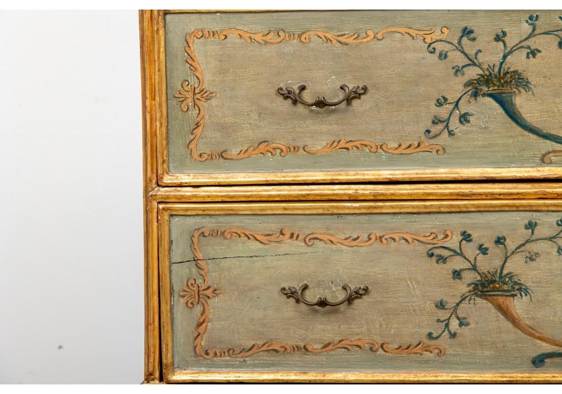 Antique Venetian Style Paint Decorated Commode For Sale at 1stDibs