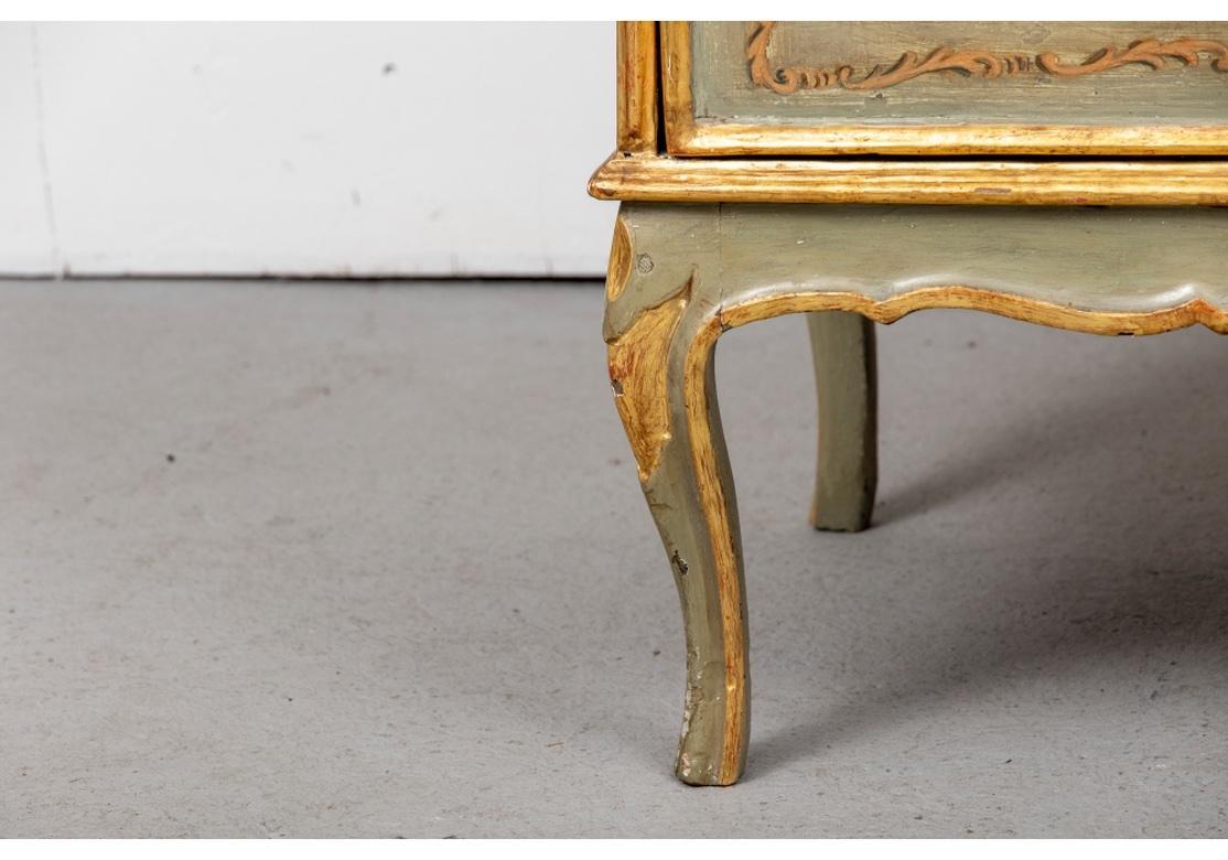 Antique Style Paint Decorated Commode For Sale at 1stDibs