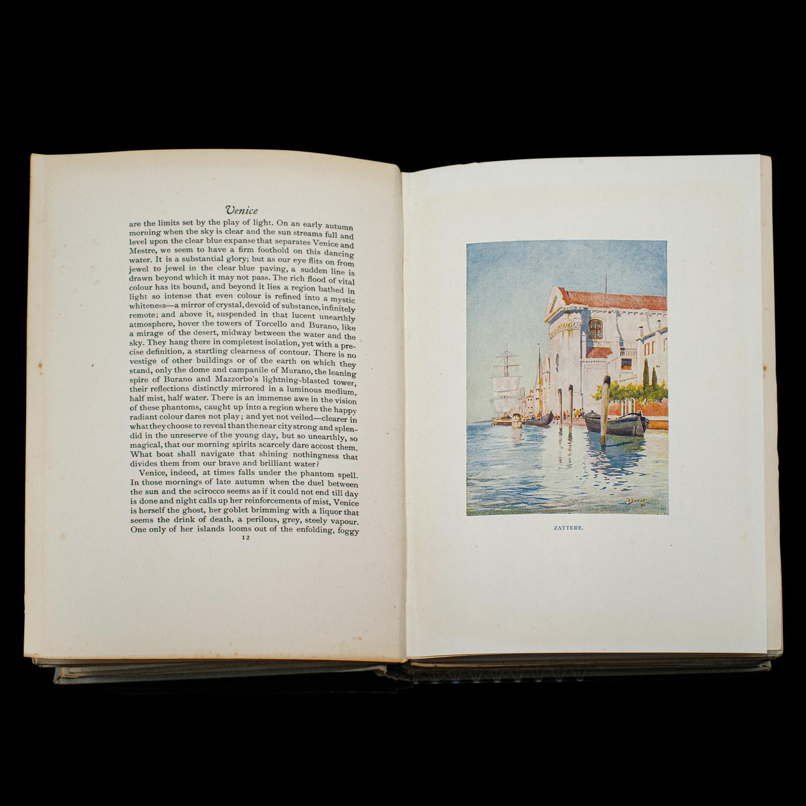 Livre d'art ancien de Venise, illustré, Voyage, édouardien, Reginald Barratt, 1907 Bon état - En vente à Hele, Devon, GB