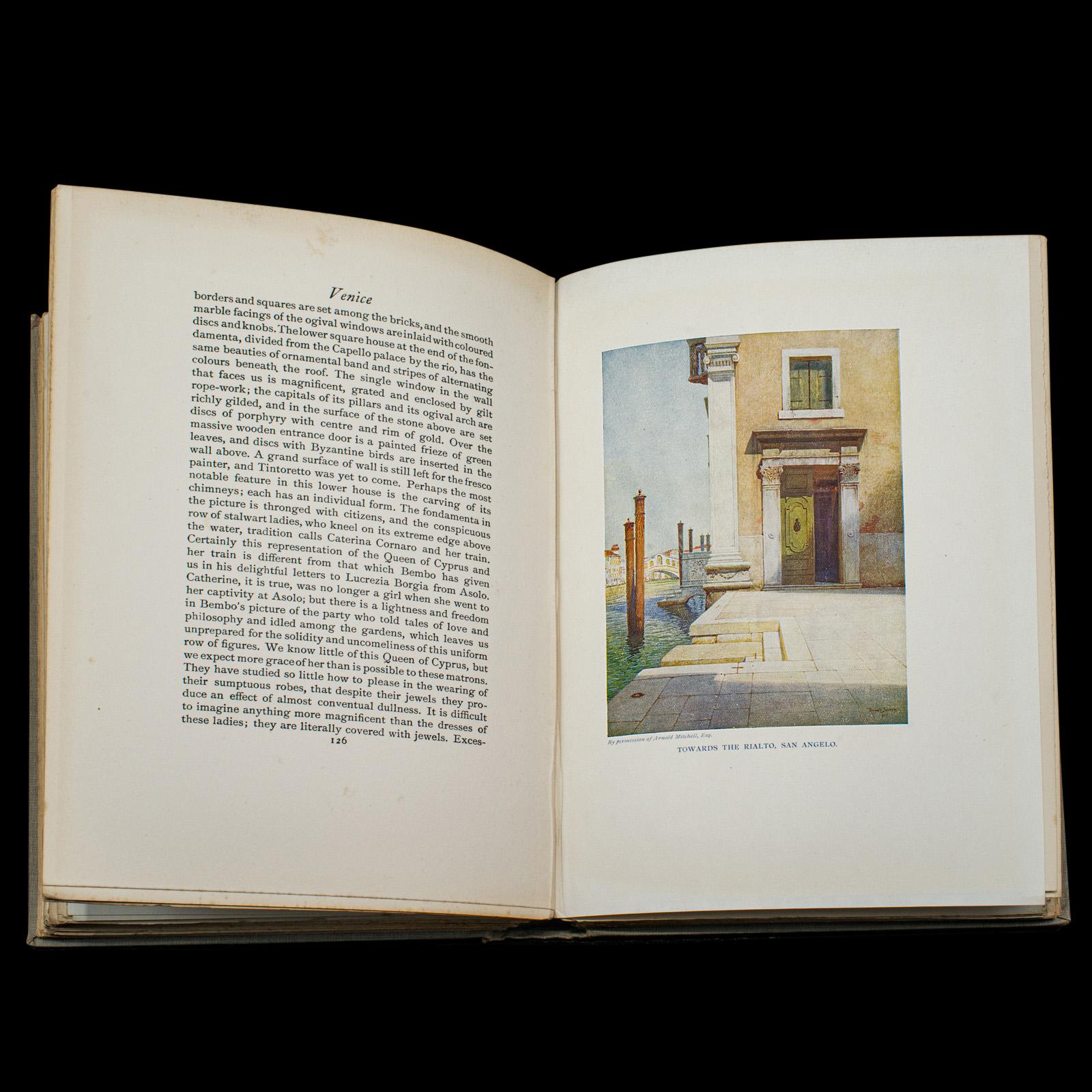 Livre d'art ancien de Venise, illustré, Voyage, édouardien, Reginald Barratt, 1907 en vente 1