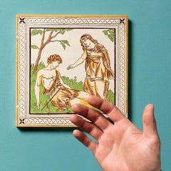 Antique Venus & Adonis Tile by Minton Hollins