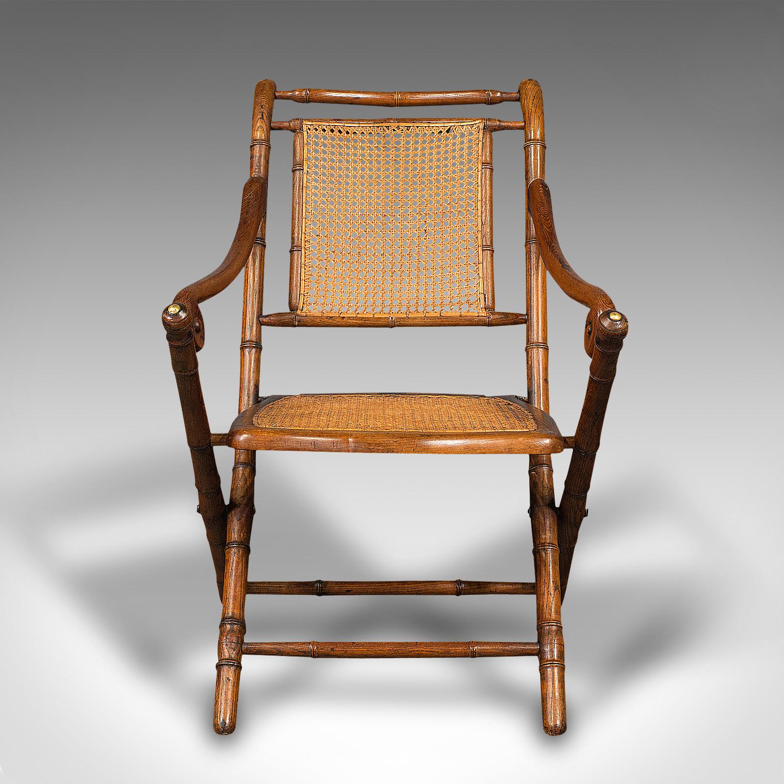 This is an antique veranda chair. An Anglo-Indian, oak bentwood colonial seat, dating to the Victorian period, circa 1870.

Graced with delightful forms and wonderful colour
Displays a desirable aged patina throughout
Distinctive oak bentwood