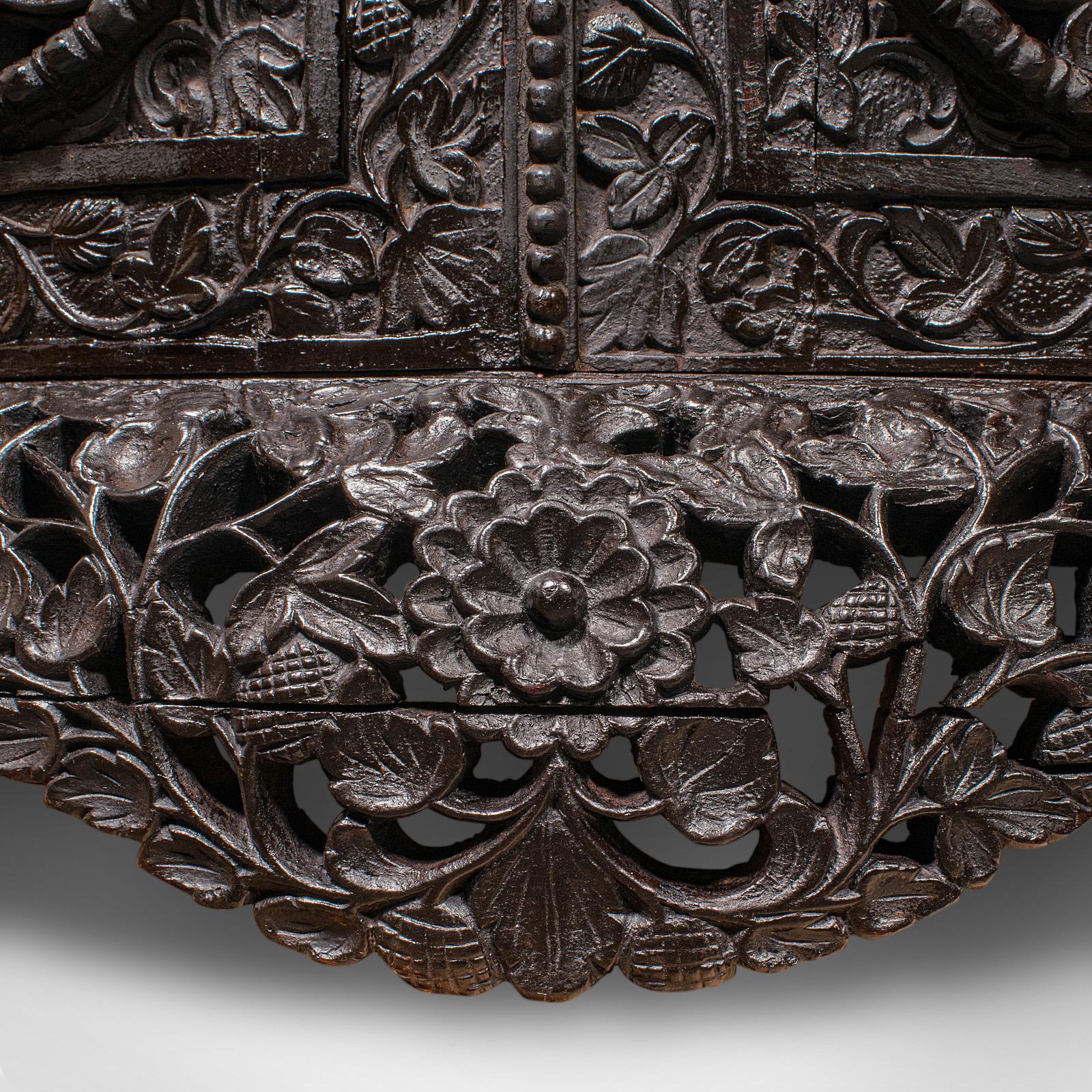 Antique Veranda Gin Cabinet, Ceylon, Teak, Corner Cupboard, Victorian, C.1880 For Sale 4