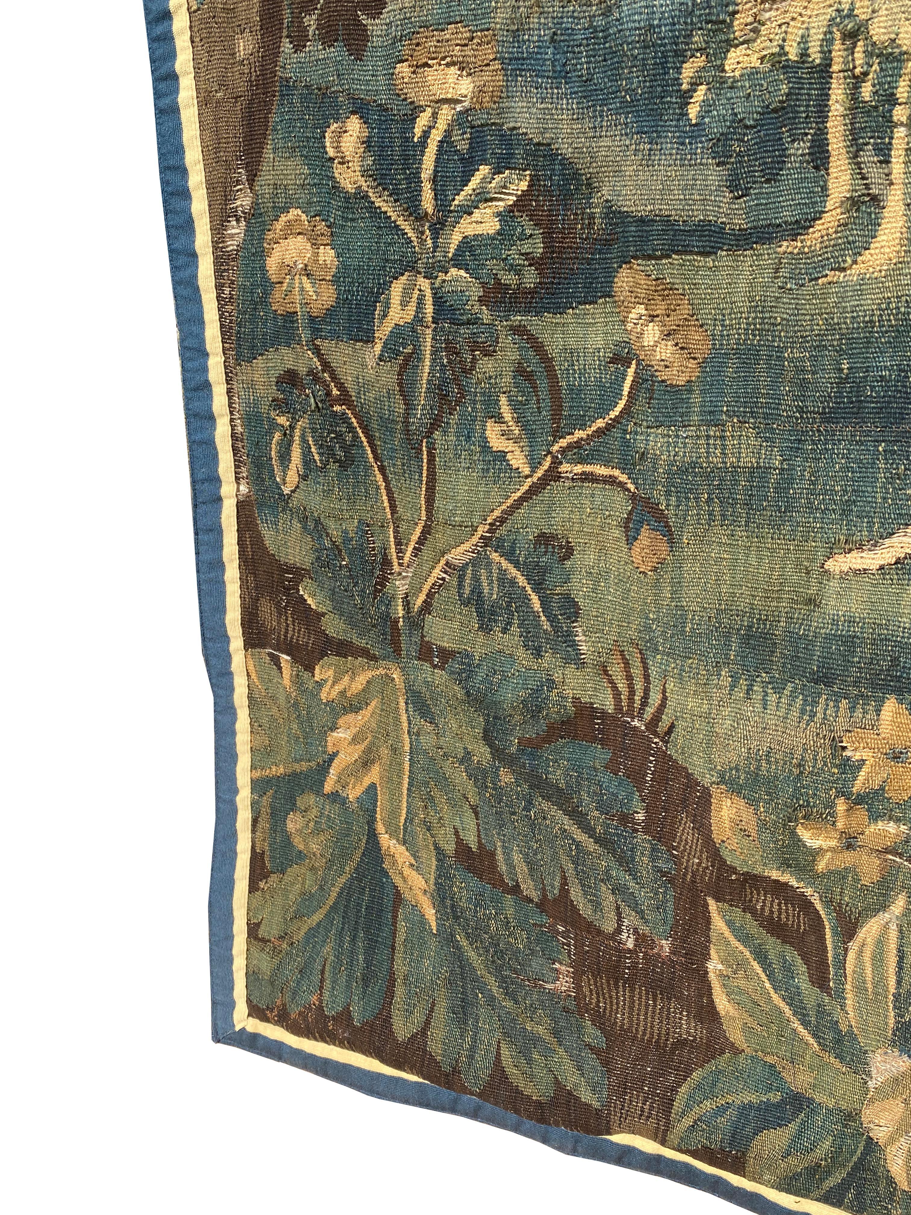 Antiker Verdure-Wandteppich (Handgewebt) im Angebot
