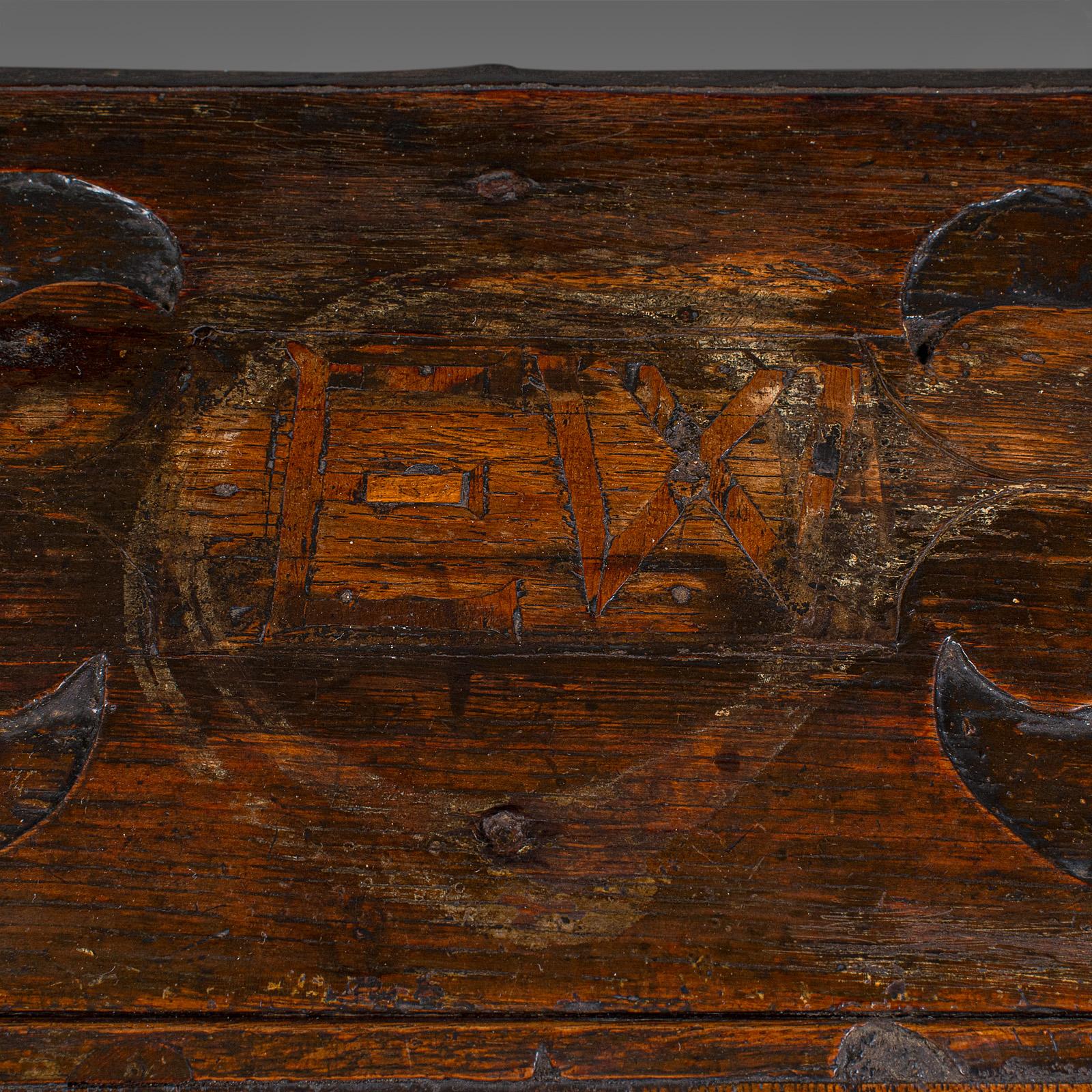 Antique Verger's Bible Box, English, Oak, Carved, Ecclesiastical, William III For Sale 2