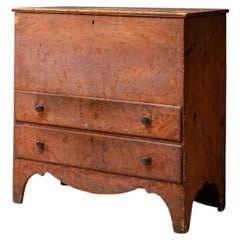 Antique Vermont Grain Painted Blanket Chest