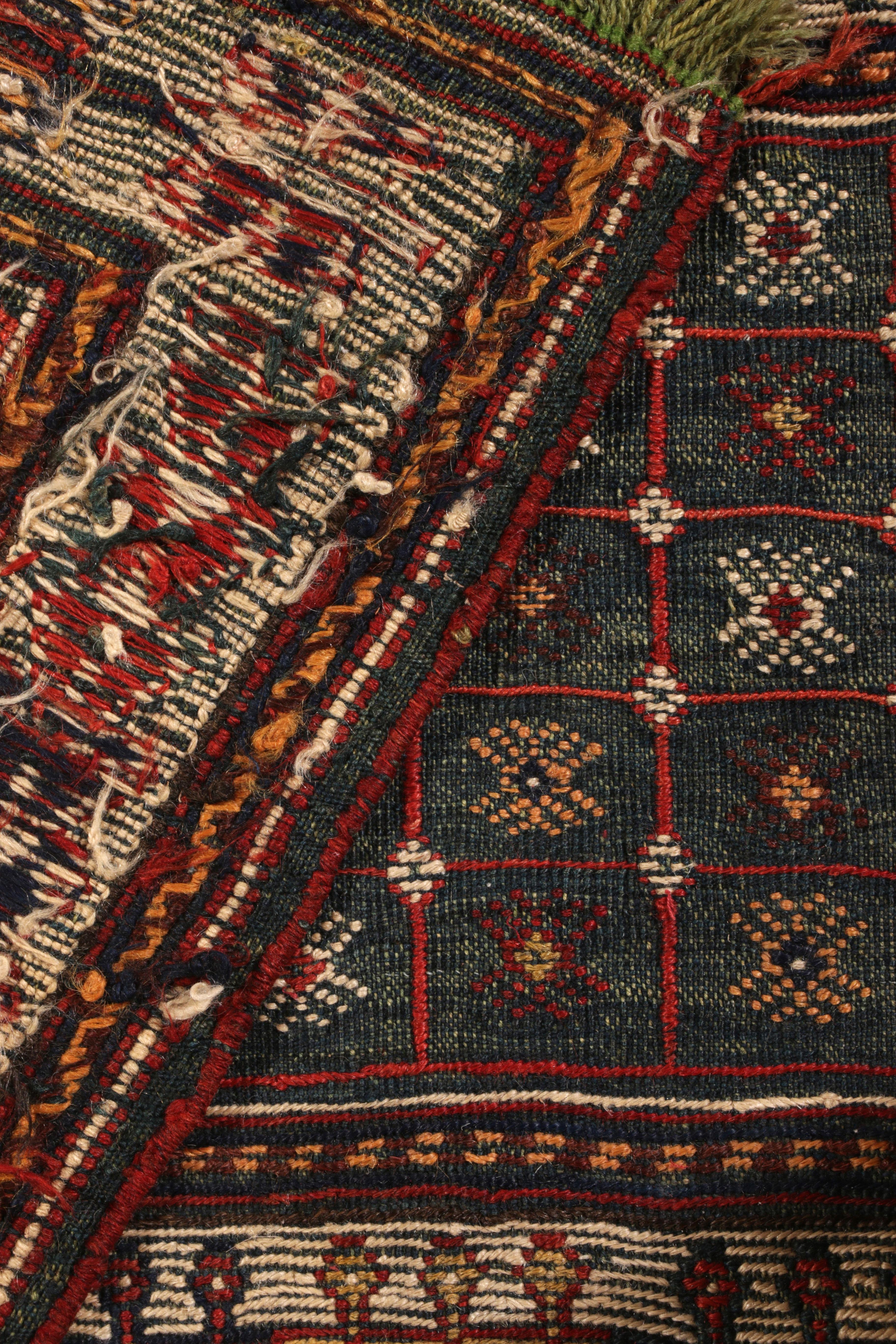 Early 20th Century Antique Verneh Green Turkish 1910s Wool Kilim by Rug & Kilim