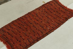 Antique Verneh Kilim in Orange, Blue and Red Geometric patterns by Rug & Kilim