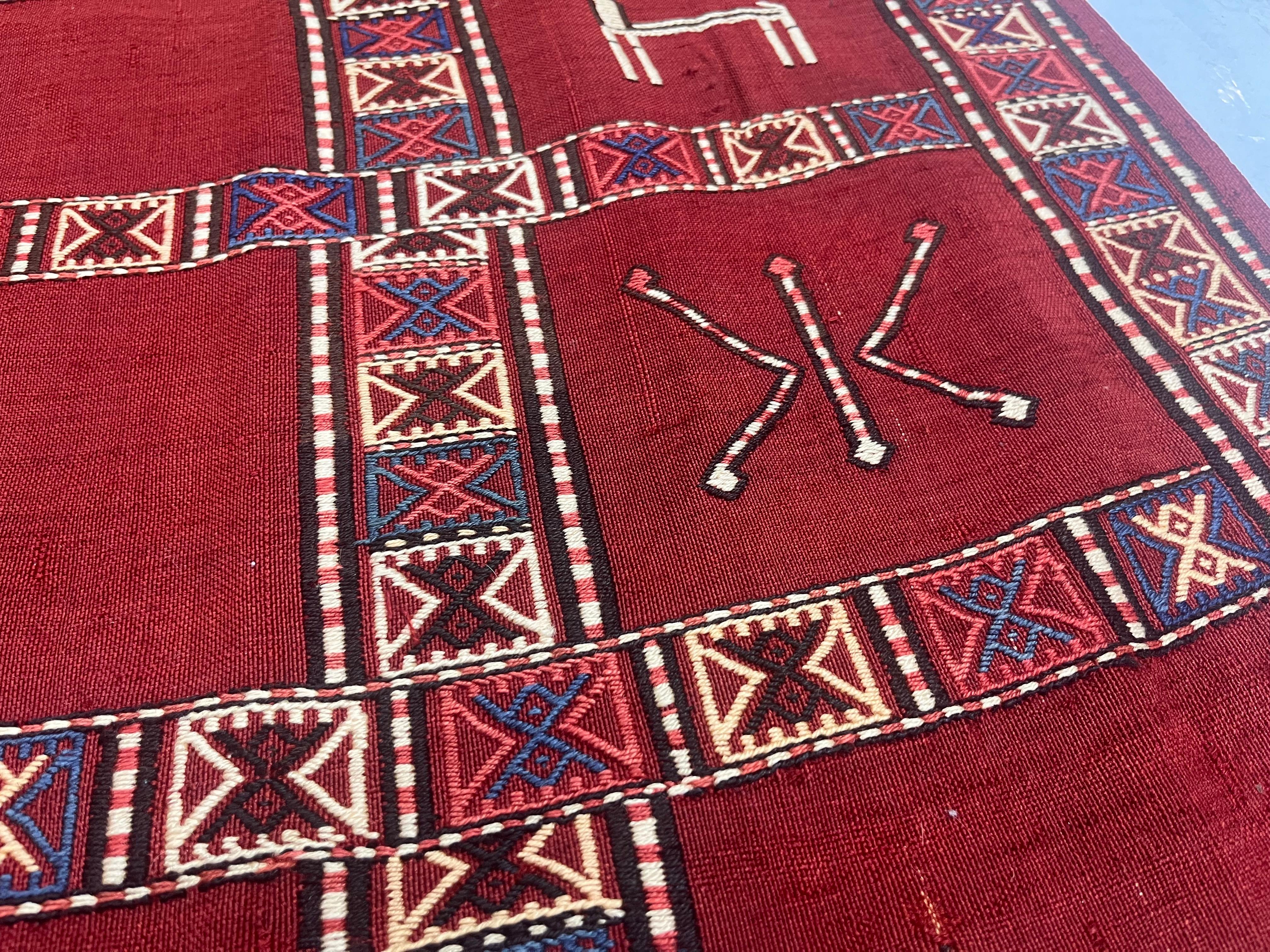 Antiker Verneh-Kilim-Teppich 5'7