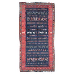 Antiker Verneh-Teppich - Kaukasischer Teppich des 19. Jahrhunderts, antiker Teppich, handgewebter Teppich