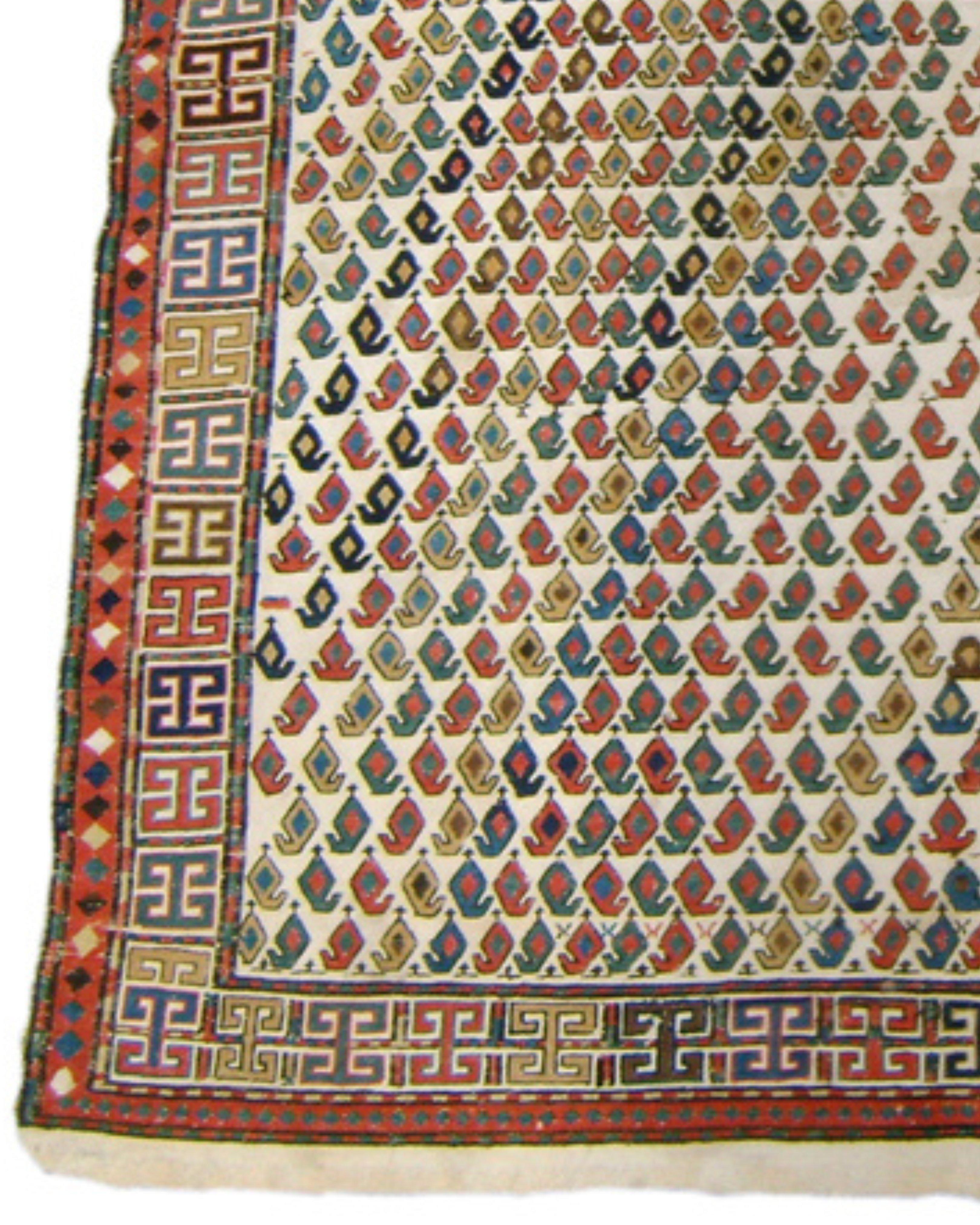 Caucasian Antique Verneh Rug, 19th Century For Sale