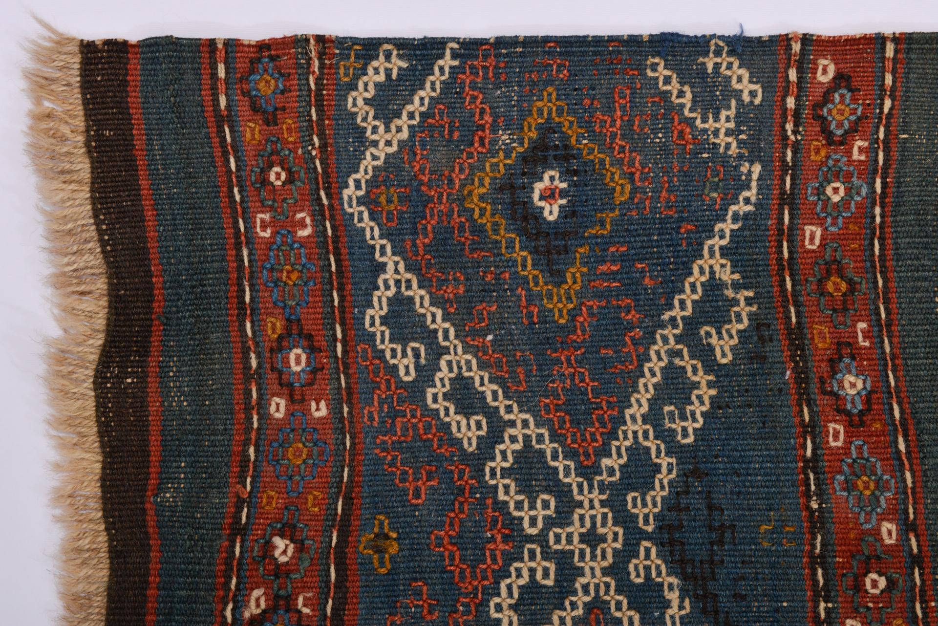 Hand-Woven Antique Verneh Rug from Private Collection For Sale