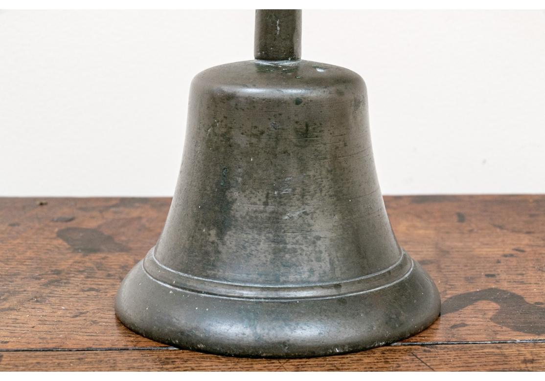 Brass Antique Very Early Possible Late 17th - Early 18th Century Bronze Cow Bell For Sale