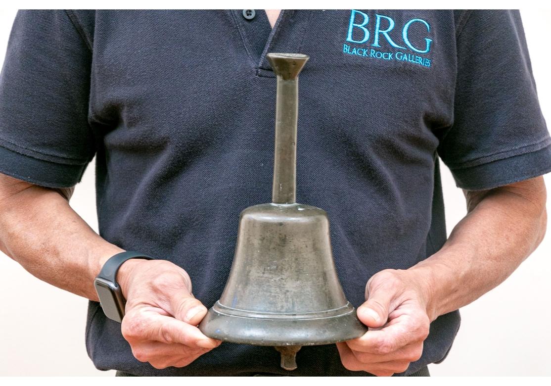 Antique Very Early Possible Late 17th - Early 18th Century Bronze Cow Bell For Sale 3