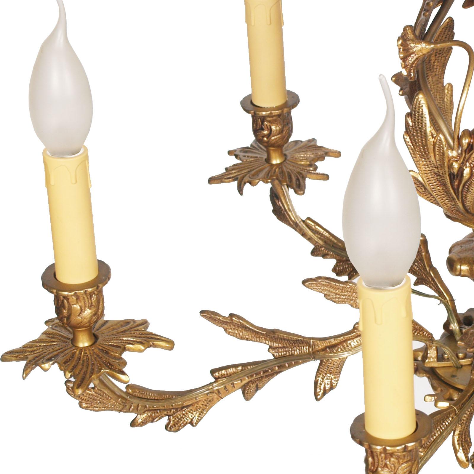 bronze candlestick chandelier