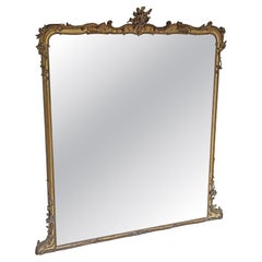 Antique Très grand miroir de sol doré du 19ème siècle - Haute qualité